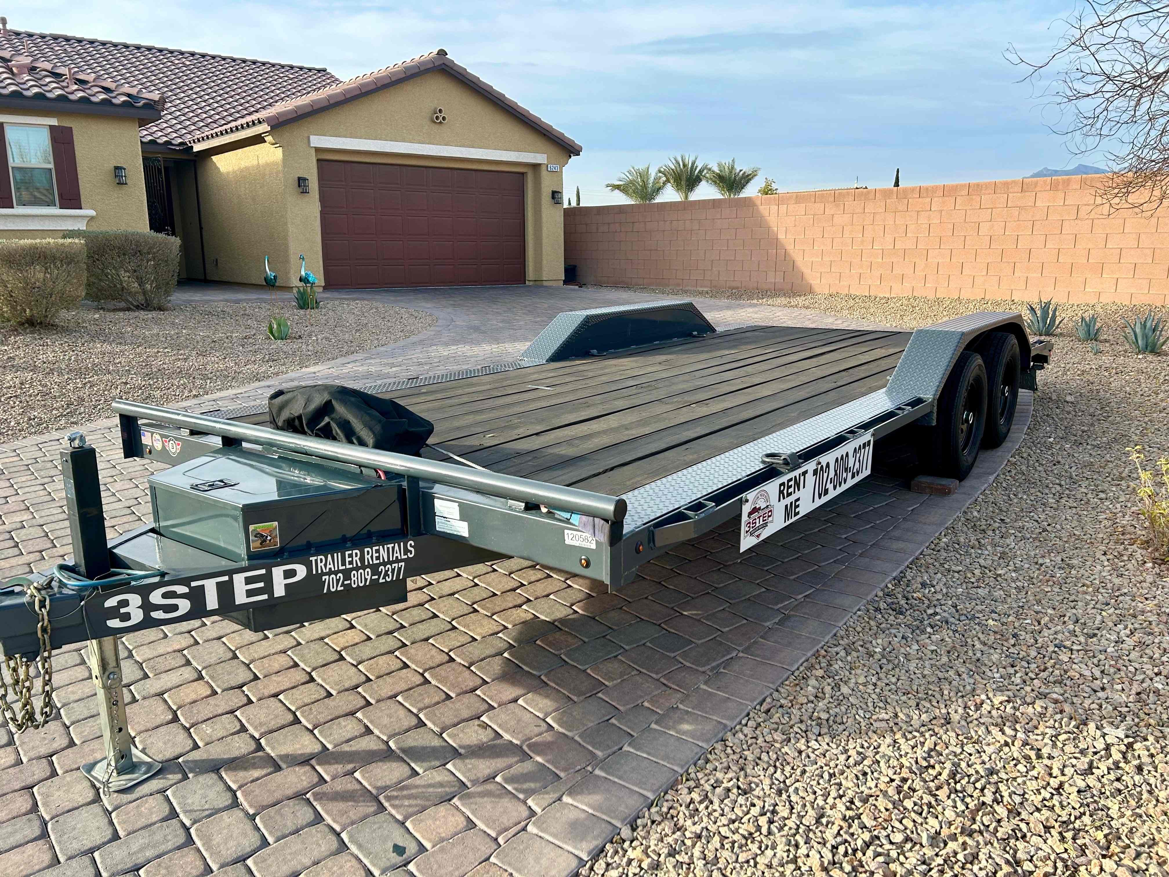 3 Step Trailer Rentals car hauler trailer Las Vegas